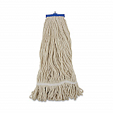 Mop Head, Lie-Flat Head, Cotton Fiber, 24 oz, White, 12/Carton (824C)