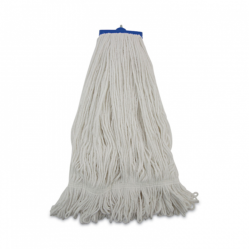Mop Head, Lie-Flat Head, Rayon Fiber, 24 oz, White, 12/Carton (824R)