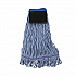 Mop Head, Loop-End, Cotton with Scrub Pad, Medium, 12/Carton (902BL)