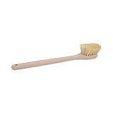 Utility Brush, Cream Tampico Bristles, 5.5" Brush, 14.5" Tan Plastic Handle (4220)