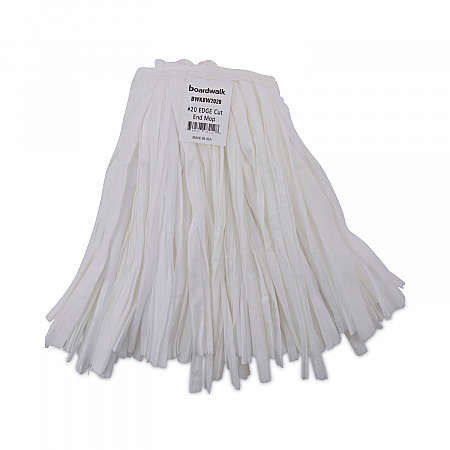Nonwoven Cut End Edge Mop, Rayon/Polyester, #20, White, 12/Carton (BW2020)