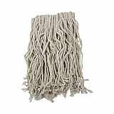 Mop Head, Cotton, Cut-End, White, 4-Ply, #16 Band, 12/Carton (CM02016S)