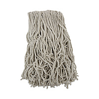 Banded Mop Head, Cotton, Cut-End, White, 16 oz, 12/Carton (CM20016)
