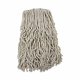 Banded Cotton Mop Heads, 24 oz, White, 12/Carton (CM20024)