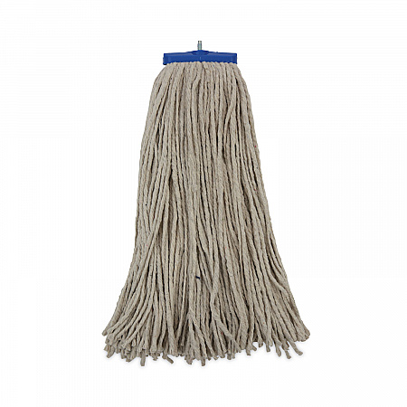 Mop Head, Lie-Flat Head, Cotton Fiber, 24 oz., White, 12/Carton (CM22024)