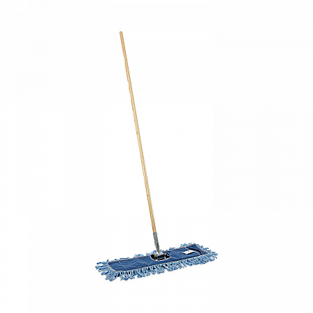 Dry Mopping Kit, 24 x 5 Blue Synthetic Head, 60