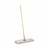 Cotton Dry Mopping Kit, 24 x 5 Natural Cotton Head, 60" Natural Wood Handle (M245C)