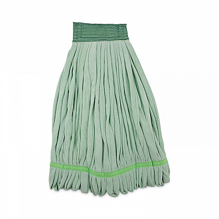 Microfiber Looped-End Wet Mop Head, Large, Green, 12/Carton (MWTLGCT)