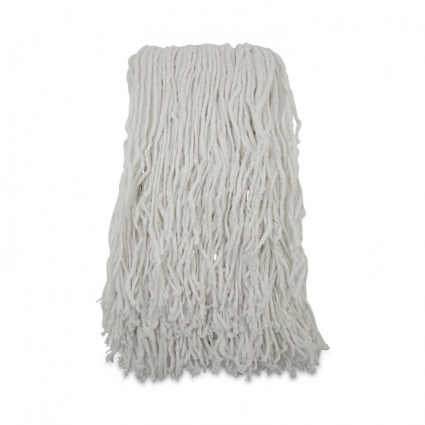 Cut-End Wet Mop Heads, Rayon, White, 12/Carton (RM03032S)