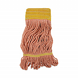 Super Loop Wet Mop Head, Cotton/Synthetic Fiber, 5" Headband, Small Size, Orange, 12/Carton (501OR)