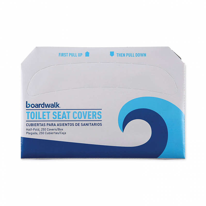 Premium Half-Fold Toilet Seat Covers, 14.17 x 16.73, White, 250/Sleeve, 4 Sleeves/Carton (K1000B)