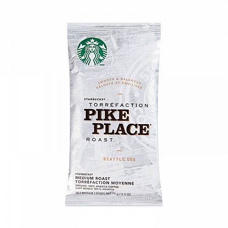 Coffee, Pike Place, 2.5 oz Packet, 72/Carton (11018197CT)