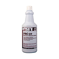 PBC-20 Bathroom and Washroom Cleaner, Cherry Scent, 1 qt Bottle, 12/Carton (1038804)