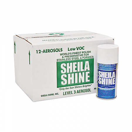 Low VOC Stainless Steel Cleaner and Polish, 10 oz Spray Can, 12/Carton (SSCA10)
