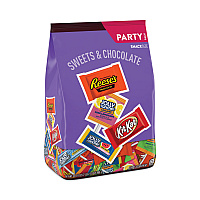 Snack-Size Sweets and Chocolate Assortment Party Pack, 34.19 oz Bag (HEC93942)