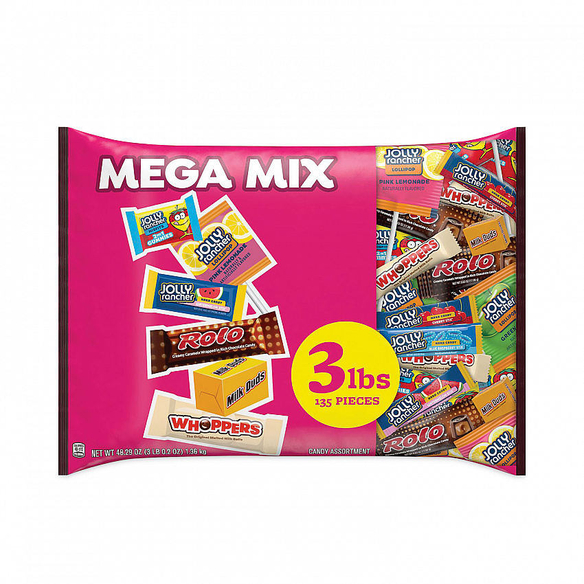 Mega Mix Chocolate and Sweets Assortment, 135 Individually Wrapped Chocolates/Candies (HEC93958)