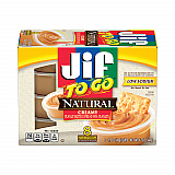 Spreads, Natural Creamy Peanut Butter, 1.5 oz Cup, 8/Box (24307)