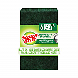Heavy-Duty Scouring Pad, 3.8 x 6, Green, 5/Carton (2265)