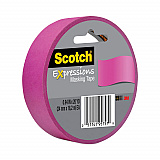 Expressions Masking Tape, 3" Core, 0.94" x 20 yds, Fuchsia (3437PNK)