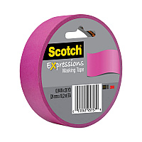 Expressions Masking Tape, 3" Core, 0.94" x 20 yds, Fuchsia (3437PNK)