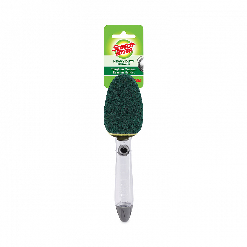 Soap-Dispensing Dishwand, 2.5 x 9.5, Yellow/Green (6504EA)