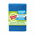 Non-Scratch Scour Pads, 3 x 6, Blue, 10/Carton (62310)