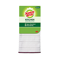 Kitchen Cleaning Cloth, Microfiber, 11.4 x 12.4, White, 2/Pack, 12 Packs/Carton (90322)