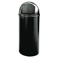 Marshal Classic Container, 15 gal, Plastic, Black (816088BK)