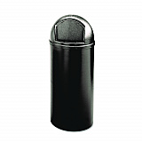 Marshal Classic Container, 25 gal, Plastic, Black (817088BK)