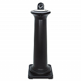 GroundsKeeper Tuscan Receptacle, 22.05 gal, 13 dia x 38.38h, Black (9W300BLA)