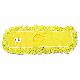 Trapper Commercial Dust Mop, Looped-end Launderable, 5" x 24", Yellow (J15300YEL)