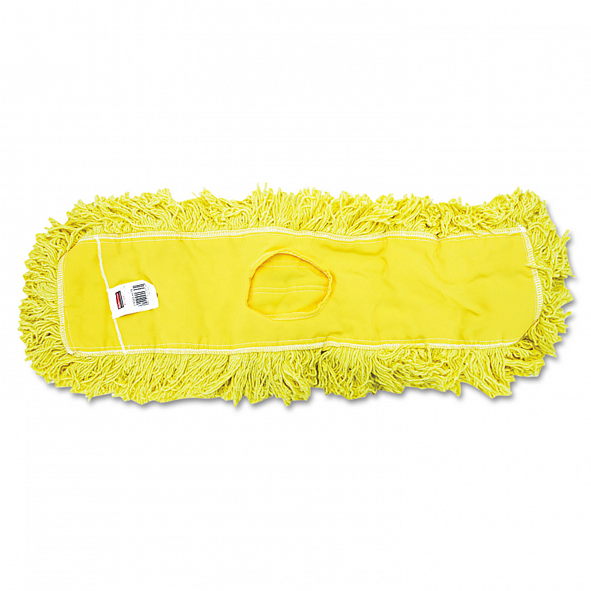 Trapper Commercial Dust Mop, Looped-end Launderable, 5" x 24", Yellow (J15300YEL)