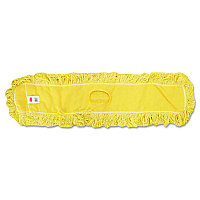 Trapper Commercial Dust Mop, Looped-end Launderable, 5" x 48", Yellow (J15700YEL)