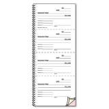 Rediform Money and Rent Unnumbered Receipt Book, Three-Part Carbonless, 5.5 x 2.75, 4/Page, 120 Forms (23L119)