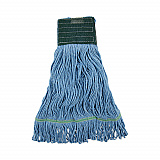 Mop Head, Premium Standard Head, Cotton/Synthetic Fiber, Medium, Blue, 12/Carton (402BL)