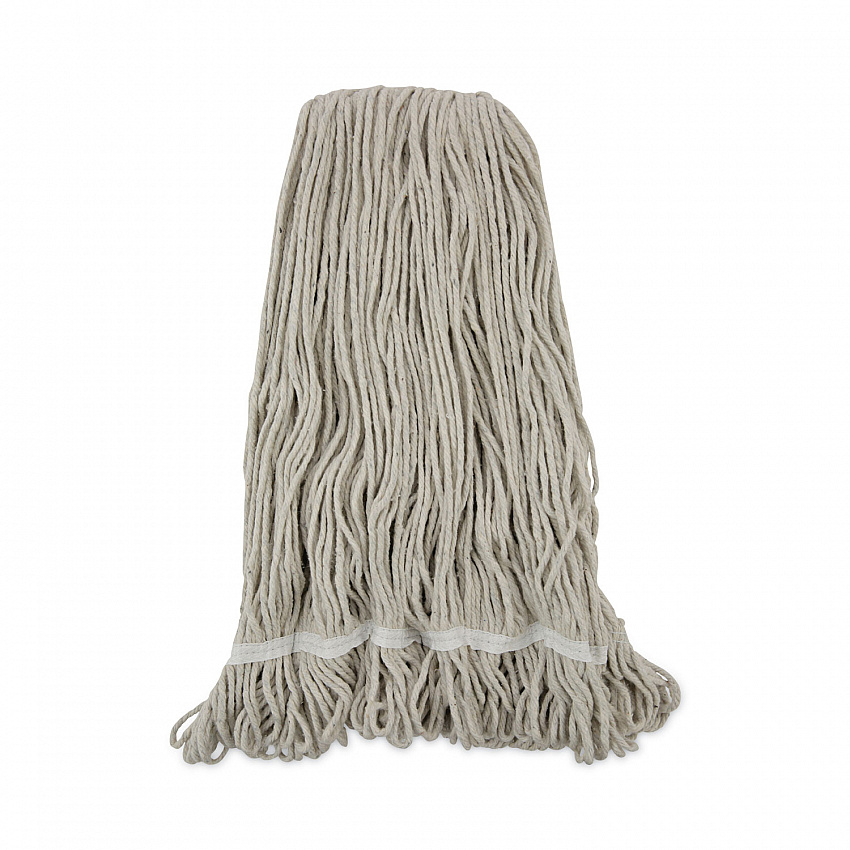 Pro Loop Web/Tailband Wet Mop Head, Cotton, 24 oz, White, 12/Carton (424CCT)