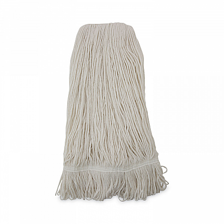Pro Loop Web/Tailband Wet Mop Head, Rayon, 24 oz, White, 12/Carton (424RCT)