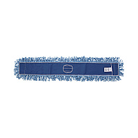 Dust Mop Head, Cotton/Synthetic Blend, 48" x 5", Blue (1148)