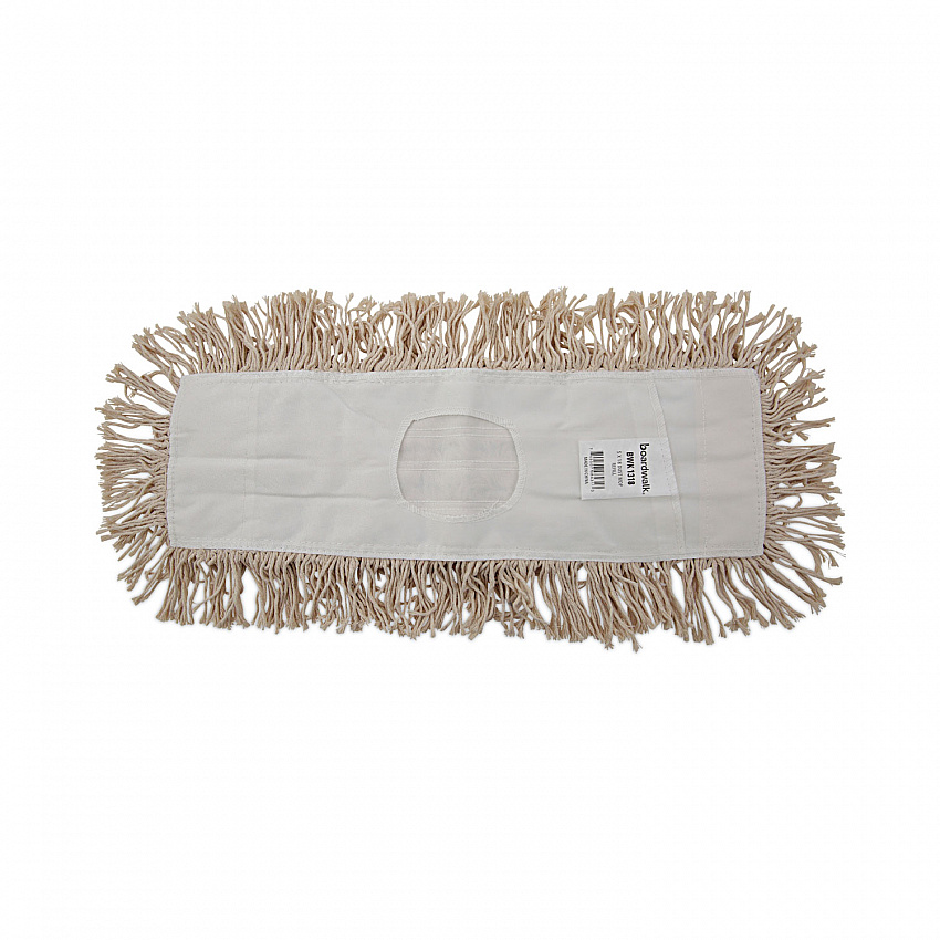 Industrial Dust Mop Head, Hygrade Cotton, 18 x 5, White (1318)