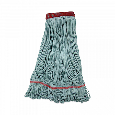 EchoMop with Looped-End Wet Head, Cotton/Rayon/Synthetic, Large, Blue, 12/Carton (1400LCT)