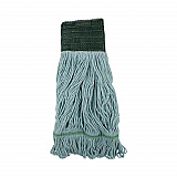 EchoMop with Looped-End Wet Head, Cotton/Rayon/Synthetic, Medium, Blue, 12/Carton (1400MCT)