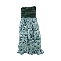 EchoMop with Looped-End Wet Head, Cotton/Rayon/Synthetic, Medium, Blue, 12/Carton (1400MCT)