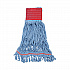 Pro Loop Web/Tailband Mop Head, Cotton/Polyester/Rayon, Large, Blue, 12/Carton (1800LBDZ)