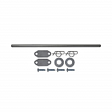 Mega BRUTE Waste Collector Replacement Axle Kit, Silver (9W71L3)