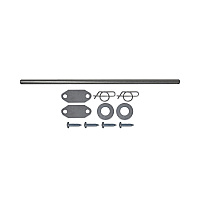 Mega BRUTE Waste Collector Replacement Axle Kit, Silver (9W71L3)