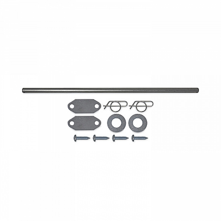 Mega BRUTE Waste Collector Replacement Axle Kit, Silver (9W71L3)