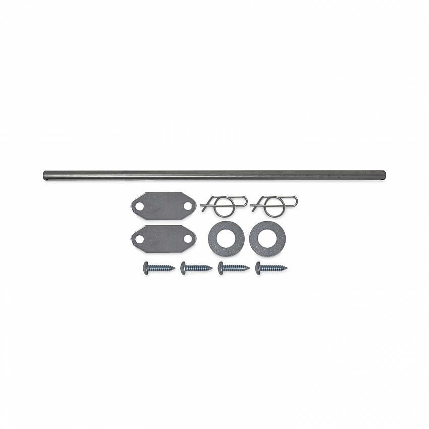 Mega BRUTE Waste Collector Replacement Axle Kit, Silver (9W71L3)