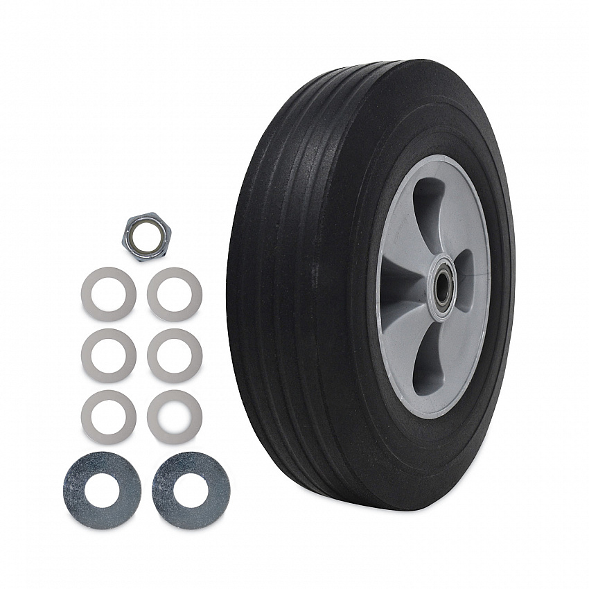 Tilt Truck Wheels, 500 lb Weight Capacity, 12" Wheel, Black (1013L1)