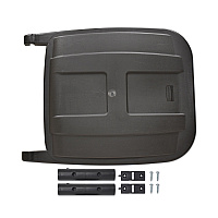 50 Gallon Rollout Container Replacement Lid, 24 x 28.5 x 2.5, Black (FG9W27L2BLA)