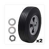 Tilt Truck Wheels, 340 lb Weight Capacity (170 lb Per Wheel), 10" Wheel, Black, 2/Set (FG1004L30000)